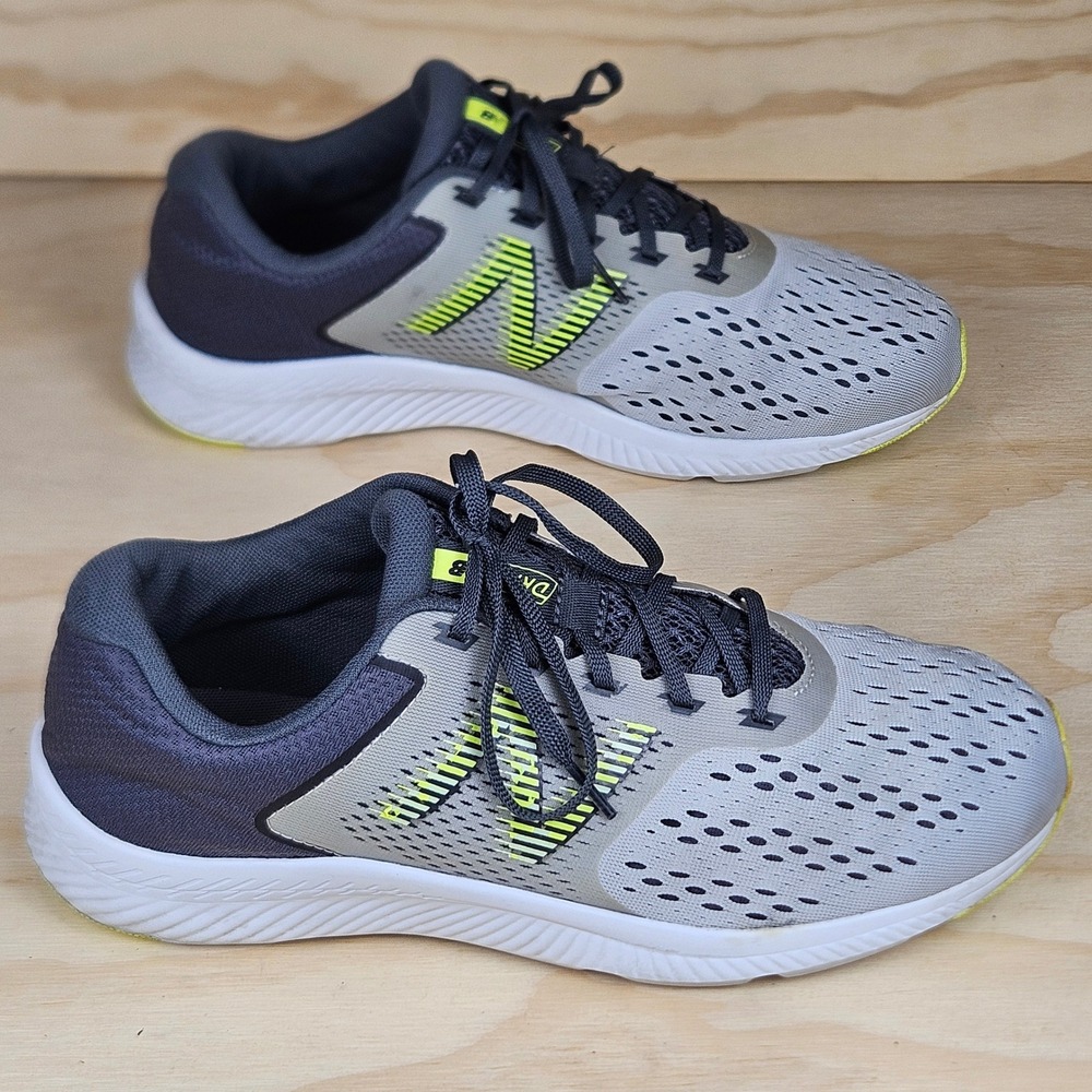 New Balance DRFT LG1 Mens Running Shoes Grey Neon Yellow MDRFTLG1 Size 10 4E